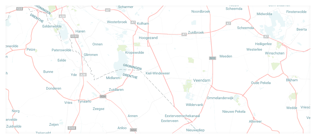 Werkgebied Solarcentrum Veendam